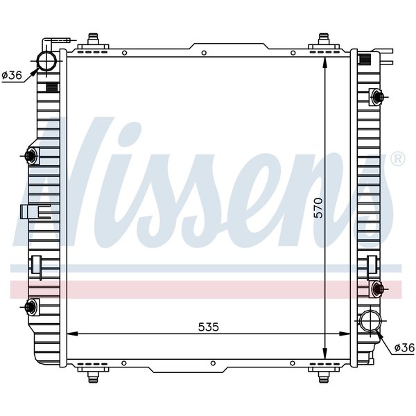 Nissen Nissens Radiator, 62599A 62599A